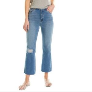 NWOT Avec Les Filles / Anthropologie Cropped Flared Blue Jeans